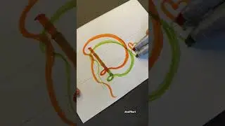How to write D letter using tricolour 🇮🇳 || Write D Letter on Double pen
