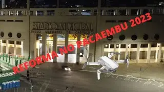 Drone na obra do Pacaembu 2023