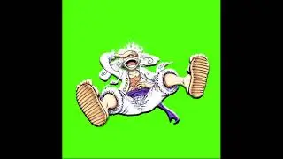 luffy gear 5 animation green screen