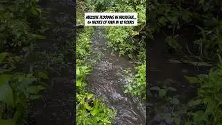 Massive flooding in Michigan, over 6 inches of rain in 12 hours! #flood #flooding #hurricane