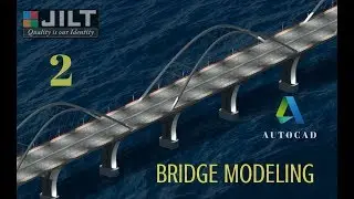BRIDGE MODELING - AUTOCAD 3D -  DESIGN - 2 (Dimensions given for practice)