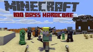 Surviving HARDCORE Minecraft for 100 days (DAY 1)