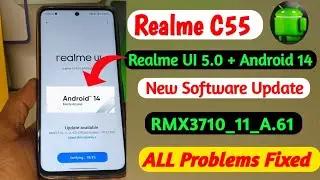 Realme C55 UI 5.0 update//Realme C55 A.61 New software update//Realme C55 October 2023 New update