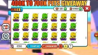 ARM WRESTLE SIMULATOR 400K TO 752K PETS LIVE GIVEAWAY PETS IN WORLD 3 ONLY