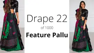 The Feature Pallu Cancan Drape | Drape #22 |How to wear Saree for Beginners|Saree Draping| Tia Bhuva