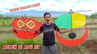 SETTING THE GAPANGAN KITE, IT WAS WOBBLING AT FIRST, FINALLY FLYING HIGH!!!