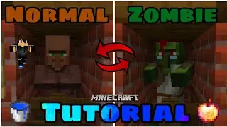 TUTORIAL COMO ZOMBIFICAR Y CURAR A UN ALDEANO EN MINECRAFT ⛏️ - JAVA Y BEDROCK - ELGONCHELLO