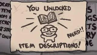 Unlocking item descriptions [TBOI REPENTANCE +]