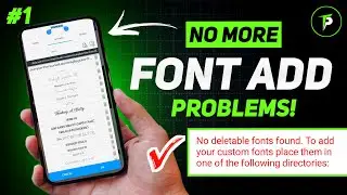 Pixellab main font kese add kare | Pixellab main font add nahi ho rahe | No deletable fonts found