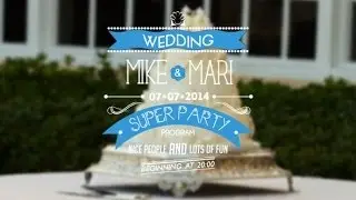 Typographic Wedding Invitations - After Effects Template