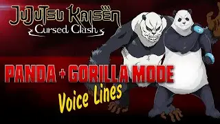Jujutsu Kaisen: Cursed Clash - Panda ENGLISH / JAPANESE Voice Sounds + Gorilla Mode