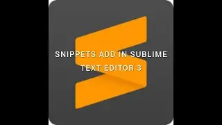 Sublime text editor Snippets tools