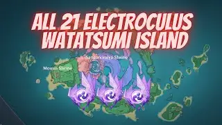 All Electroculus Locations (PART 3) - Watatsumi Island  [Genshin Impact]