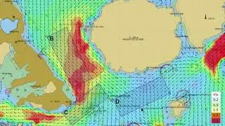 Auckland Tidal Currents   Americas Cup Courses B, C and D