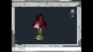 Lamp in AutoCAD. 3D modeling in AutoCAD.