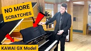 Kawai GX Grand Piano: Velvet Music Desk Cover