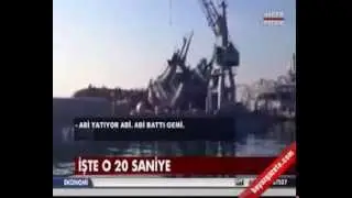 Askeri Römorkörün devrildiği an