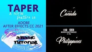 Taper Animation Effect in After Effects Tutorial