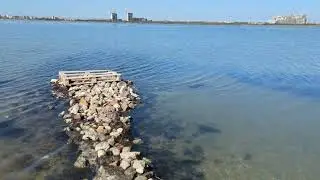 Евпатория 2024. Озеро Мойнаки продолжает радовать своей красотой! Осенняя прогулка вдоль озера.
