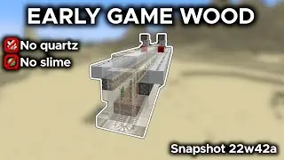 Super Simple, Extremely Early Game Wood Farm using Bamboo! Minecraft 1.20+
