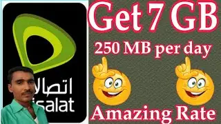 Get 7 GB for 28 days Etisalat internet packages 250 Mb daily
