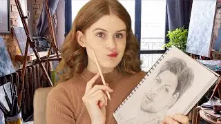 Sketching you ASMR Roleplay [Pencil drawing sounds]