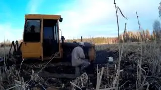 ДТ-75. Первый запуск ДТ-75 после утопления