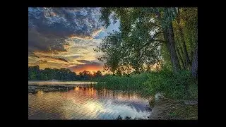 Aerial Footage of Ukrainian Rivers Flying with Relaxing Piano Music