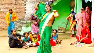 गाँव की खूबसूरत भाभी का धमाका डांस | ससुलिया तोकू जेल बीच पहुचाई दूँगी  |निशा शास्त्री