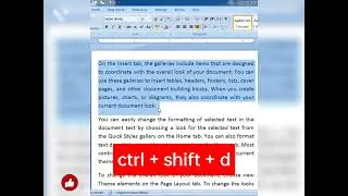 MS Word Users🤞✨Amazing shortcut key ll MS word 🔥 learn with nctechtalks.#shorts