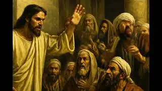 Jesus Denounces the Pharisees (Matthew 23)#christian #aivideo #jesus #art 