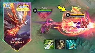 WTF DAMAGE!! MOSKOV BEST 1 HIT BUILD 2025 (recommended build and emblem) - MLBB