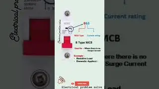 Types of MCB & their specification. #electrical #pcb #basicelectrical