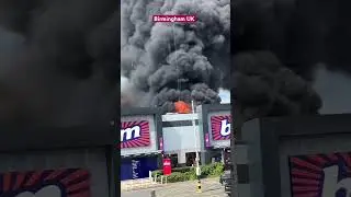 Fire in Birmingham Shopping Center #birmingham #birminghamuk  #uk #youtubeshorts  #fblive #youtube