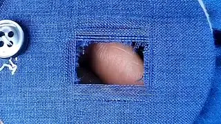How to Invisibly Repair a Hole in Clothes with a Sewing Needle