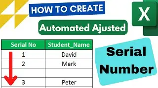 How To Create Automated Adjusted Serial Number