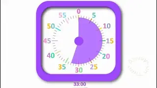 33-minute visual timer with a countdown