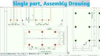 Single part , Assembly Drawings in Tekla | Detailing | Tst