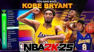NBA 2K25 KOBE BRYANT BUILD - DEMIGOD 6'6 TWO WAY INSIDE-THE-ARC MENACE! Best build in NBA2K25?!