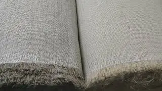 Парусина плотностью 315 г/м2 полульняная и джутовая (хлопок-лен и хлопок джут)