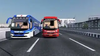 Kolkata To Siliguri VOLVO Sleeper Bus | Lokenath Volvo Bus | Ets2 Volvo Sleeper Bus Mod