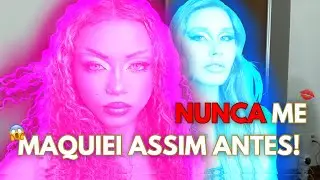 TESTEI A MAQUIAGEM DRAG QUEEN COM A MINHA AMIGA! SERÁ QUE FICOU BOM? 😳 | Bia Amaral