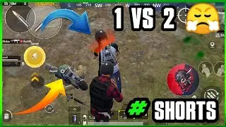 pubg mobile 1vs 2 clutch 😤 #shorts