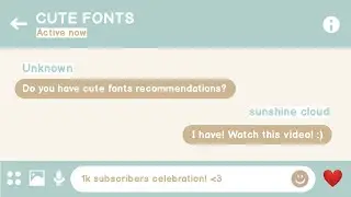 cute fonts with download links // sunshine cloud 🥧