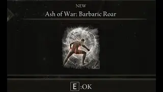 ELDEN RING Ash of war Barbaric Roar