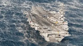 When Aircraft Carrier Faced A Storm Rough Sea, Then This Happened....