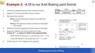 Lecture 4: Floating point numbers: Representation & Decimal to Binary floating point
