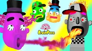 Sandwich Runner FACES BATTLE 😬 Sandwich Runner COLORED FACES BATTLE  Compilation 3 Best Funny Games