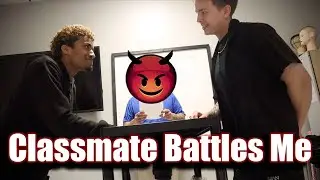 Day In The Life Of A Barber Student: Epi 3 | Classmate Wants To Battle 😳👀