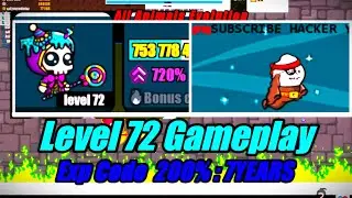 72 Level Gameplay with Birthday reaper and 200% EXP CODE in Evoworld.io